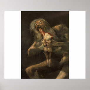 Saturno devorando a su hijo francisco de goya poster