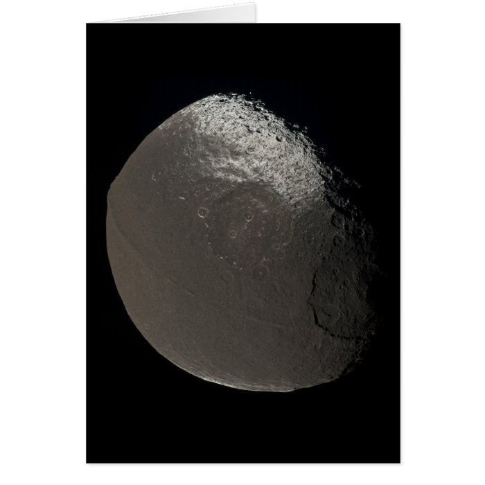 Saturn's 3rd Largest Moon Iapetus Taken by Cassini Cards