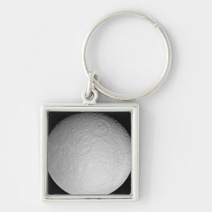 Saturn's icy moon Rhea Keychain