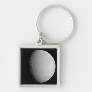 Saturn's moon Dione 2 Keychain
