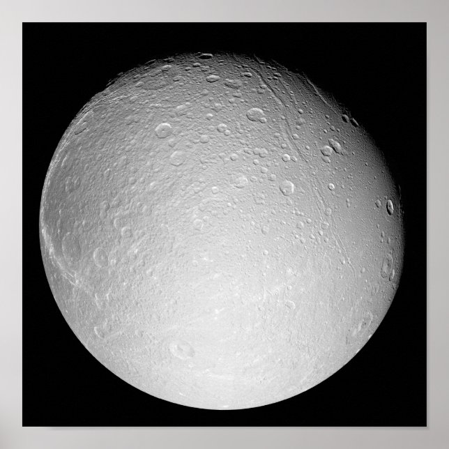 Saturn's moon Dione Poster (Front)