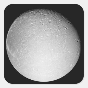 Saturn's moon Dione Square Sticker