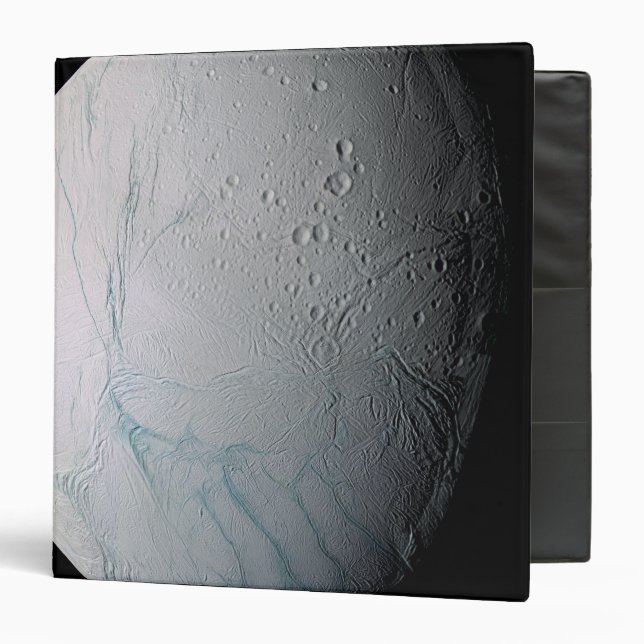 Saturn's moon Enceladus 2 3 Ring Binder (Front/Inside)