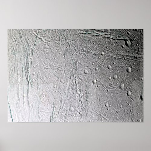 Saturns moon Enceladus 2 Poster