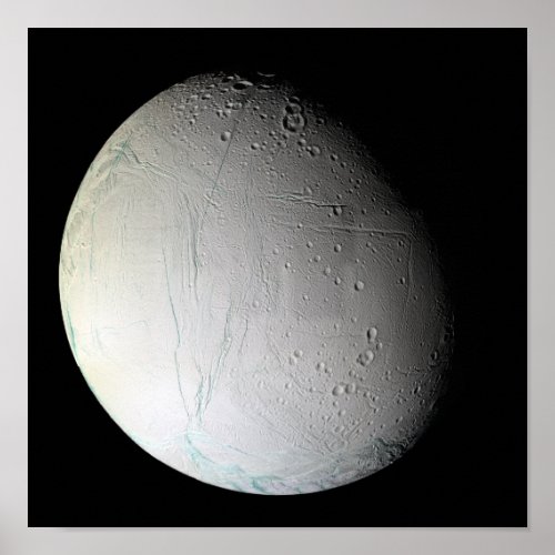 Saturns moon Enceladus 2 Poster