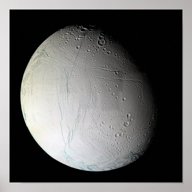 Saturn's moon Enceladus 2 Poster (Front)