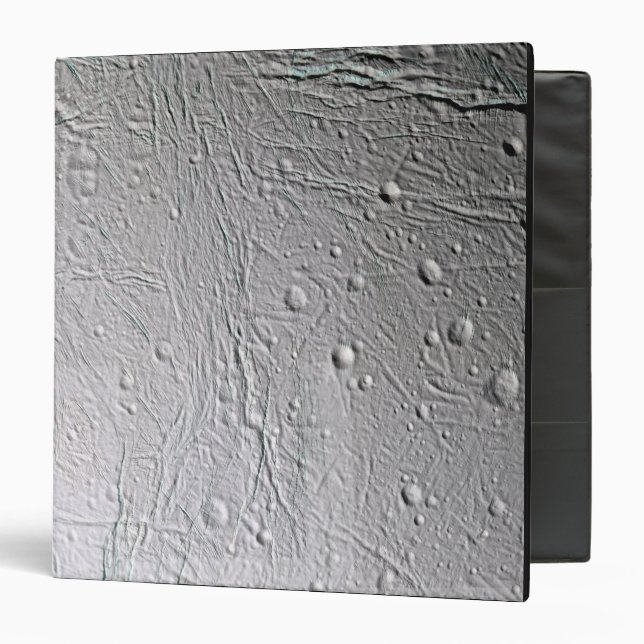 Saturn's moon Enceladus 4 3 Ring Binder (Front/Inside)