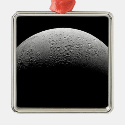 Saturns moon Enceladus 5 Metal Ornament