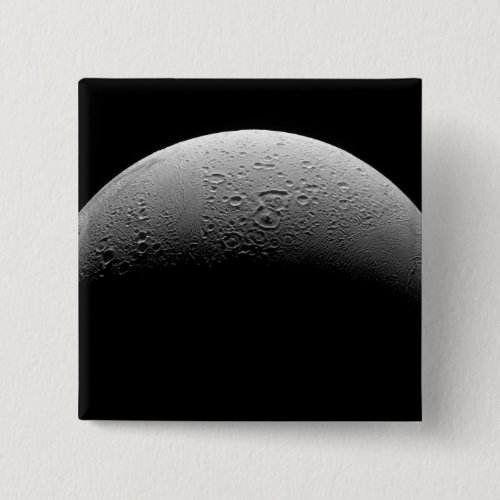 Saturns moon Enceladus 5 Pinback Button