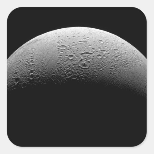 Saturns moon Enceladus 5 Square Sticker