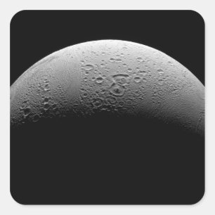 Saturn's moon Enceladus 5 Square Sticker
