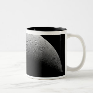 Saturn's moon Enceladus 5 Two-Tone Coffee Mug