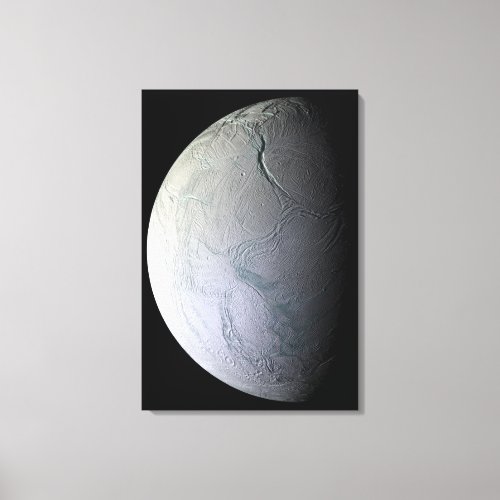 Saturns moon Enceladus Canvas Print