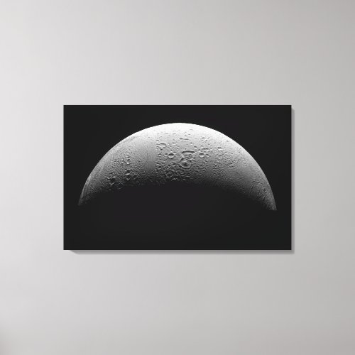 Saturns moon Enceladus Canvas Print