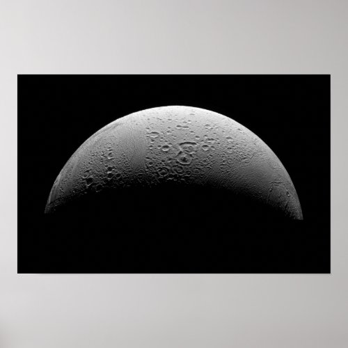 Saturns moon Enceladus Poster