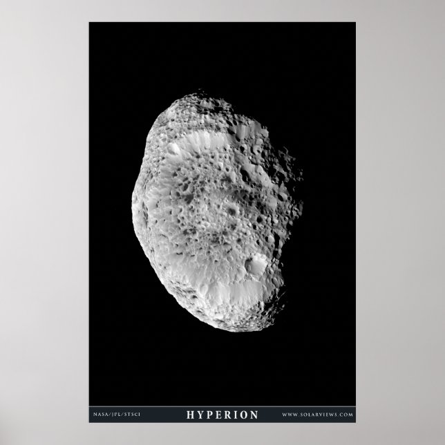Saturn's Moon Hyperion Poster (Front)