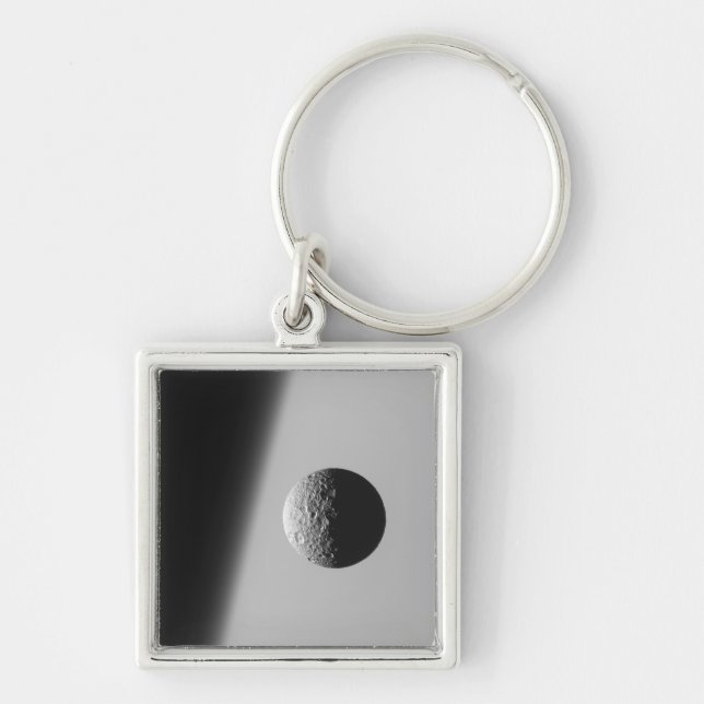 Saturn's moon Mimas Keychain (Front)