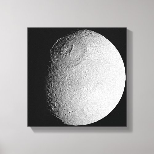 Saturns moon Tethys 2 Canvas Print