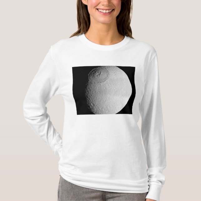 Saturn's moon Tethys 2 T-Shirt (Front)