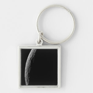 Saturn's moon Tethys Keychain