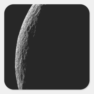 Saturn's moon Tethys Square Sticker