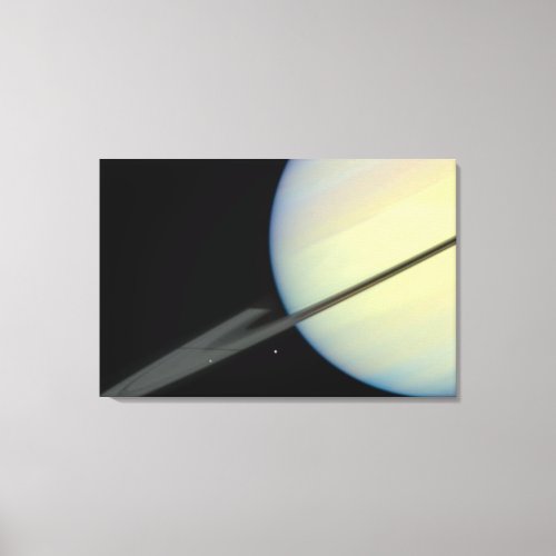 Saturns Moons _ Frame 2 Canvas Print