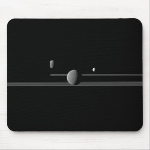 Saturn's Moons Mouse Pad