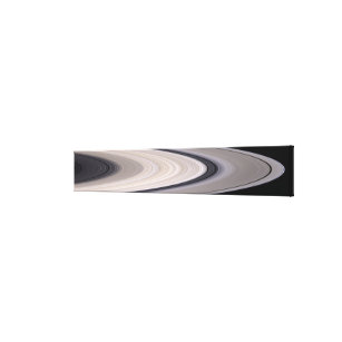 Saturn's ring system canvas print