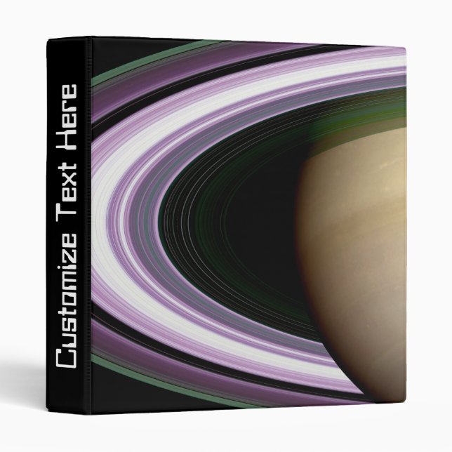 Saturn's Rings 3 Ring Binder (Front/Spine)