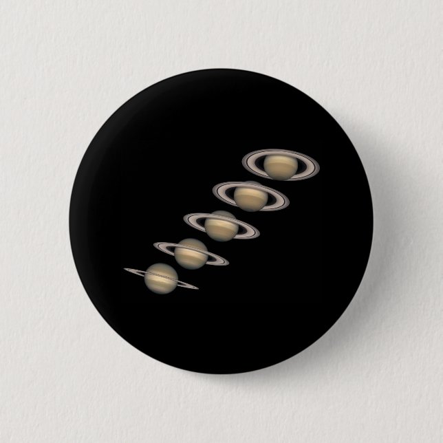 Saturn's Rings Pinback Button (Front)