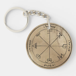 Saturn's Spirit Summoning Sigils Keychain