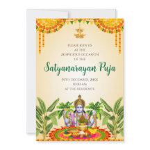 Satya Narayan katha invitation Satyanarayan pooja