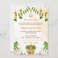Satyanarayan Swamy Katha Invitation Card