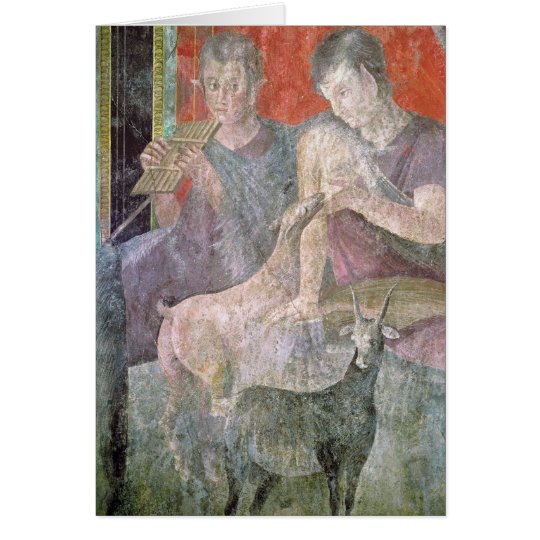 Satyr and Nymph Card