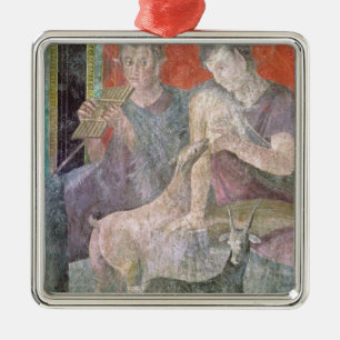 Satyr and Nymph Metal Ornament