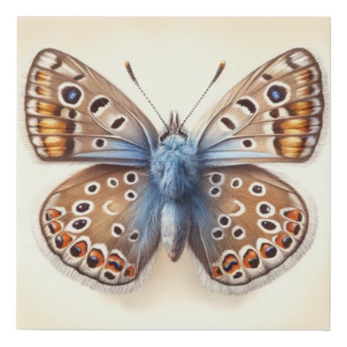 Satyr Butterfly 040624IREF112 _ Watercolor Faux Canvas Print