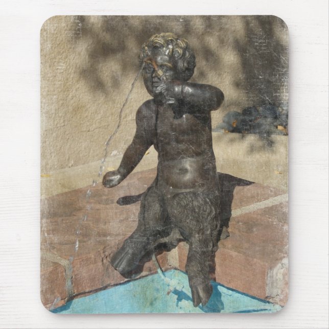 Satyr Fountain Mouse Pad (Front)