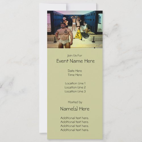 Satyrs Locker Room Custom Party Invitations