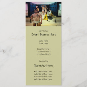 Satyrs Locker Room Custom Party Invitations