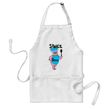 Sauce Boss Adult Apron by turtle_love at Zazzle