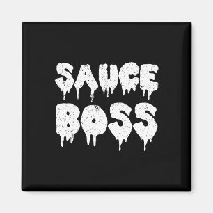 Sauce Boss Chef Bbq Cook Food Humorous Magnet