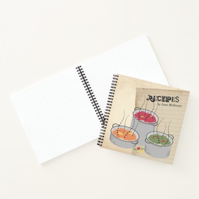 Sauce pots personal cookbook recipe notebook (Inside)