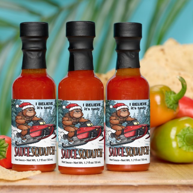 Sauce Squatch Bigfoot Christmas Hot Sauce Gift Set (Multi)