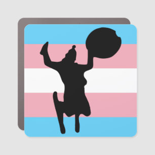 Saucer Girl Car Magnet