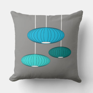 Saucer Lamps Throw Pillow