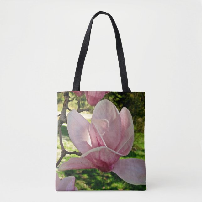 Saucer Magnolia Blossom Bag – Personalized (Front)