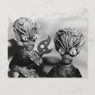 SAUCER MEN POSTCARD