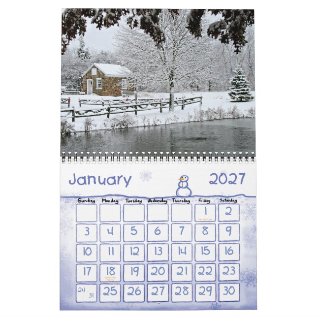 Saucon Valley wall Calendar (Jan 2027)