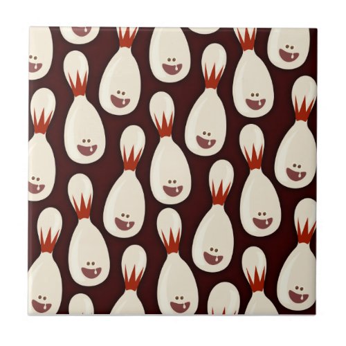Saucy Bowling Pins Tile