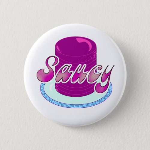 Saucy Cranberry Button